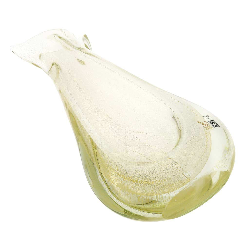 Glass Of Venice Murano Glass Sommerso Bud Vase - Sparkling Gold