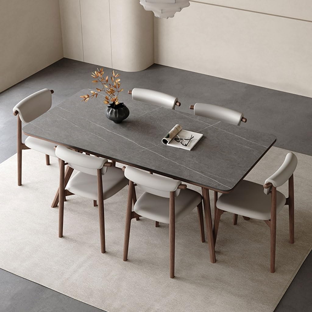 Modern Solid Wood Dining Table for Small Spaces