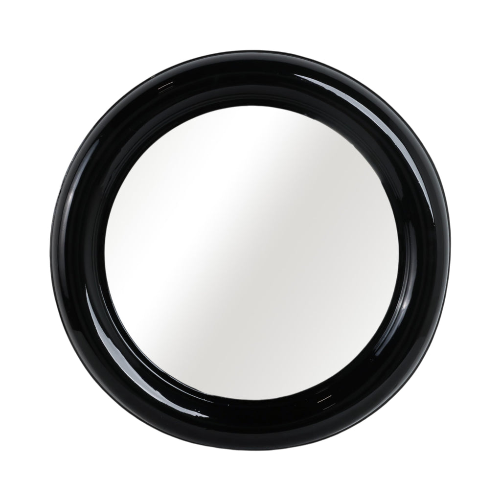36" Round Metal Frame Wall Mirror for Living Room and Bedroom