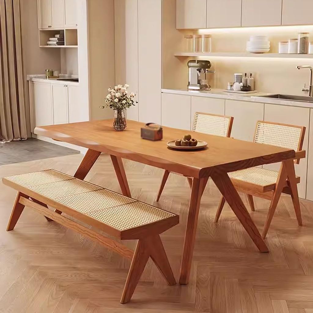Nordic Solid Wood Dining Table for Home Office and Kitchen