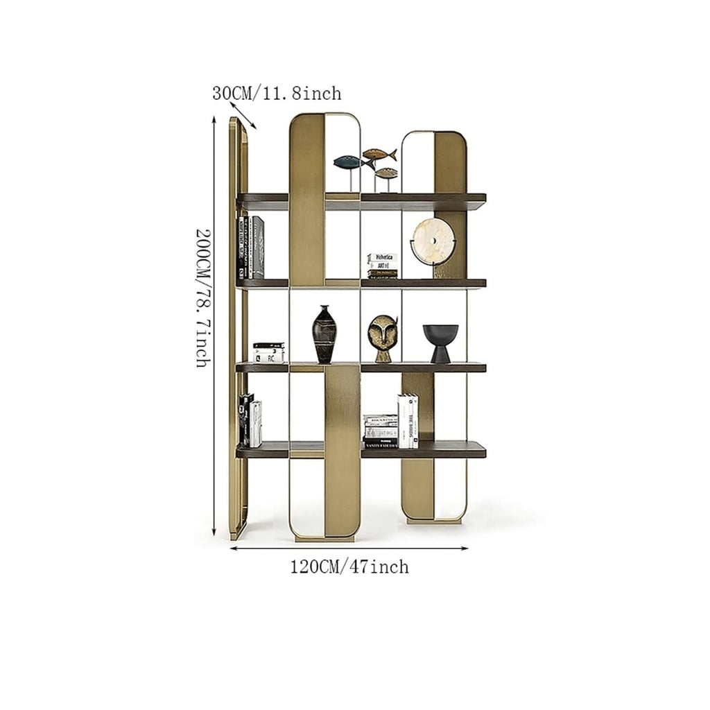 Modern Multi-Layer Bookshelf with Storage for Living Room Display