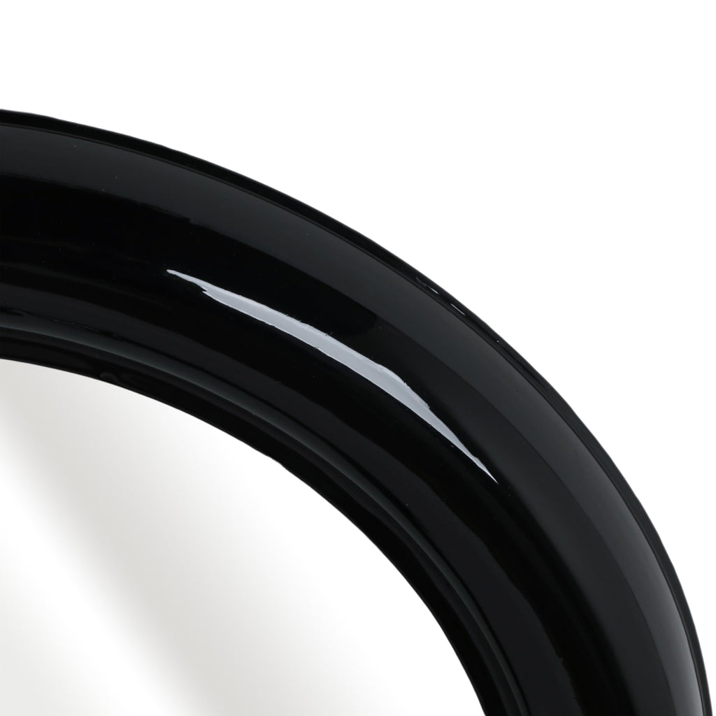 36" Round Metal Frame Wall Mirror for Living Room and Bedroom