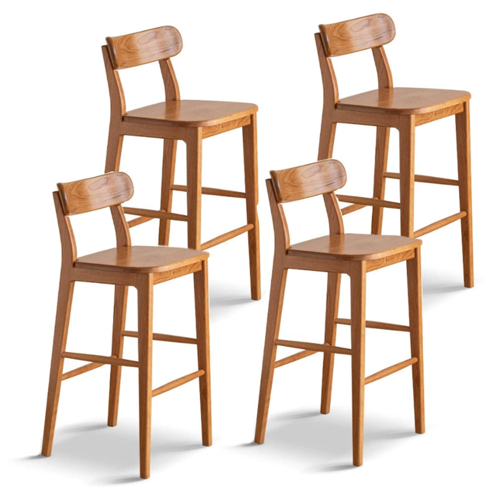 Solid Wood Counter Height Bar Stool for Kitchen and Home Bar