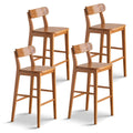 Solid Wood Counter Height Bar Stool for Kitchen and Home Bar