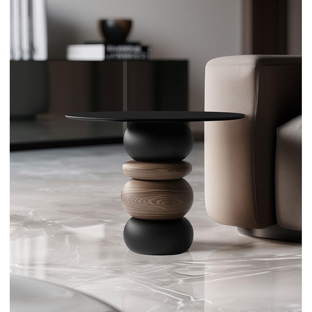 Solid Wood Sofa Side Table for Living Room Decor
