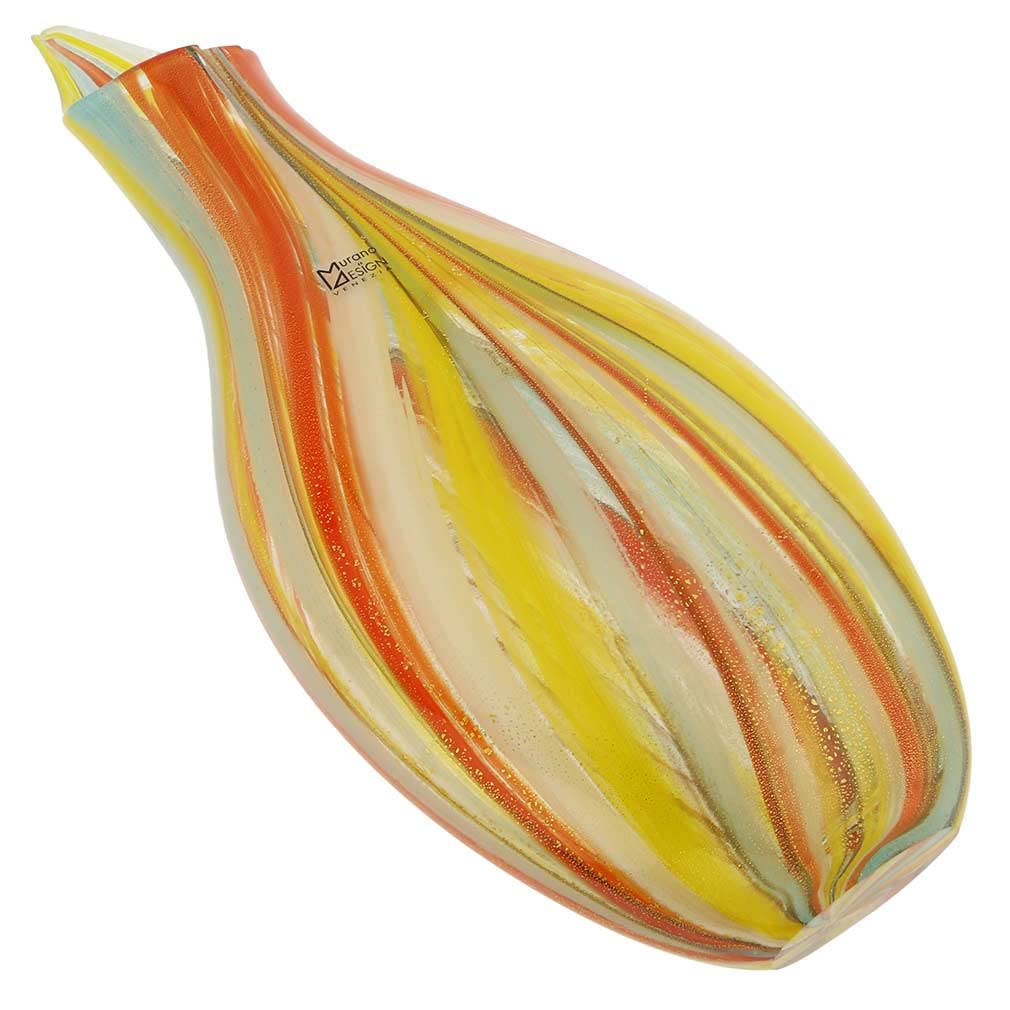 Glass Of Venice Murano Glass Spring Blossom Vase - Multicolor
