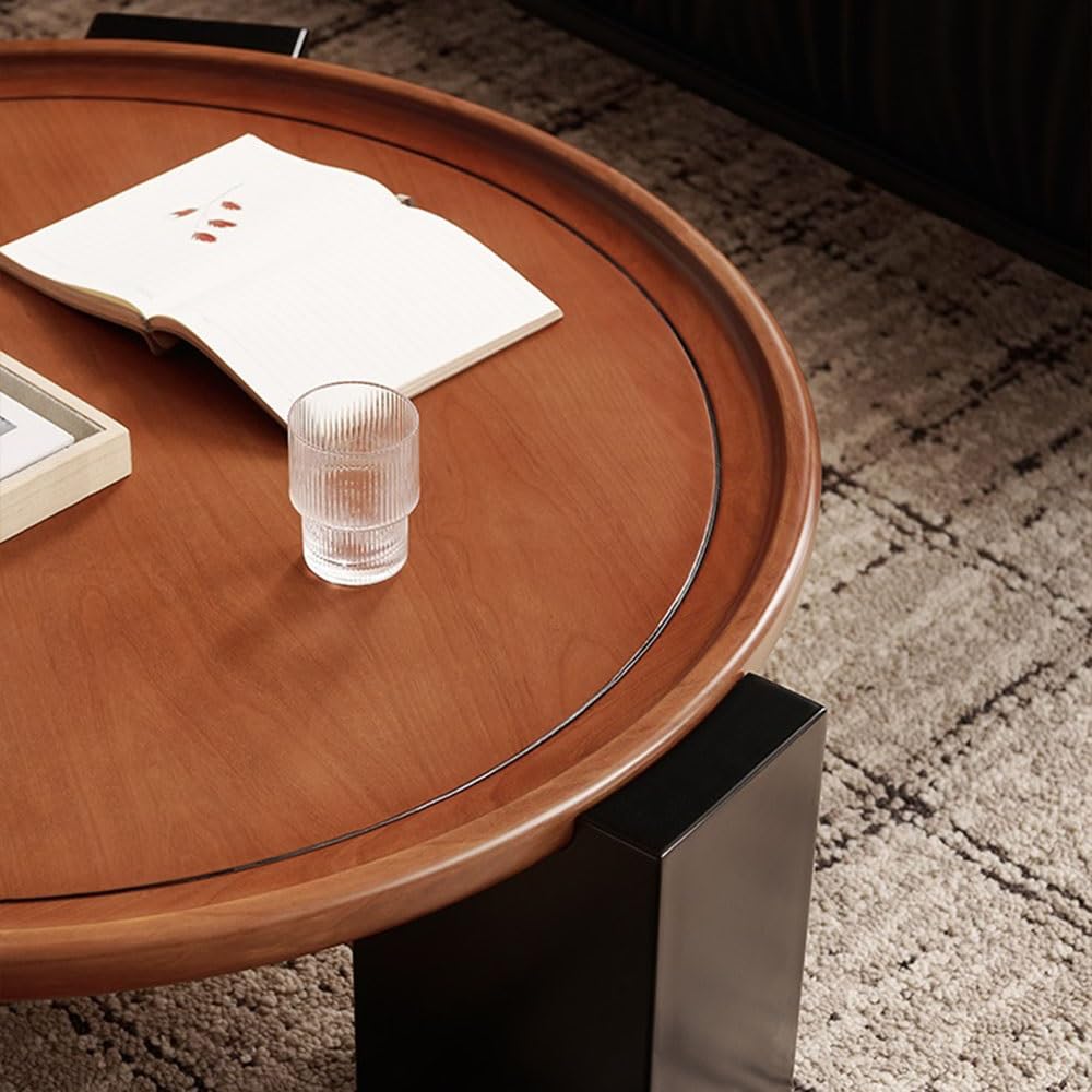 Modern Round Nesting Coffee Table Set for Living Room Decor