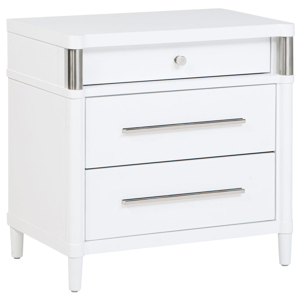 White Upholstered Bed Frame for Bedroom Furniture