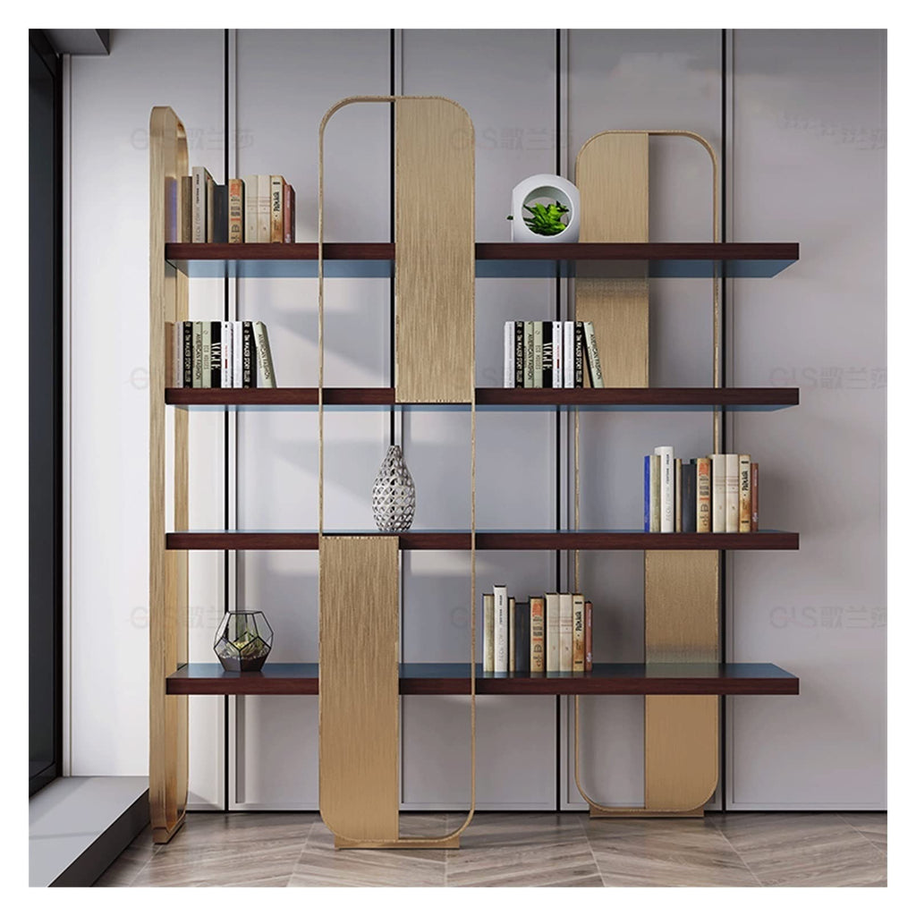 Modern Multi-Layer Bookshelf with Storage for Living Room Display