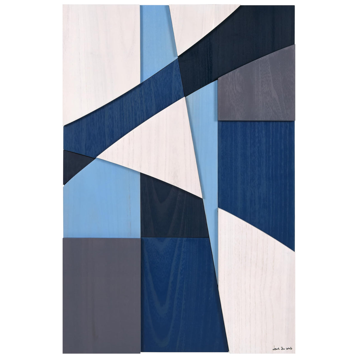 Handmade Solid Wood Abstract Wall Art for Living
