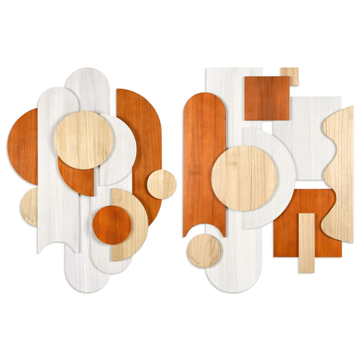 Handmade Solid Wood Abstract Wall Art for Living