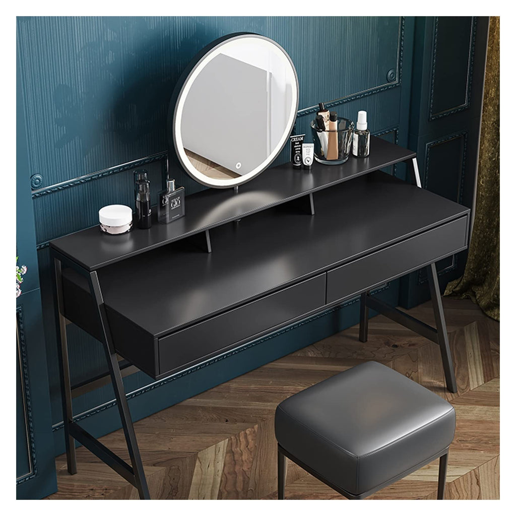 100cm Minimalist Makeup Vanity Dresser with Mirror and Drawers for Bedroom