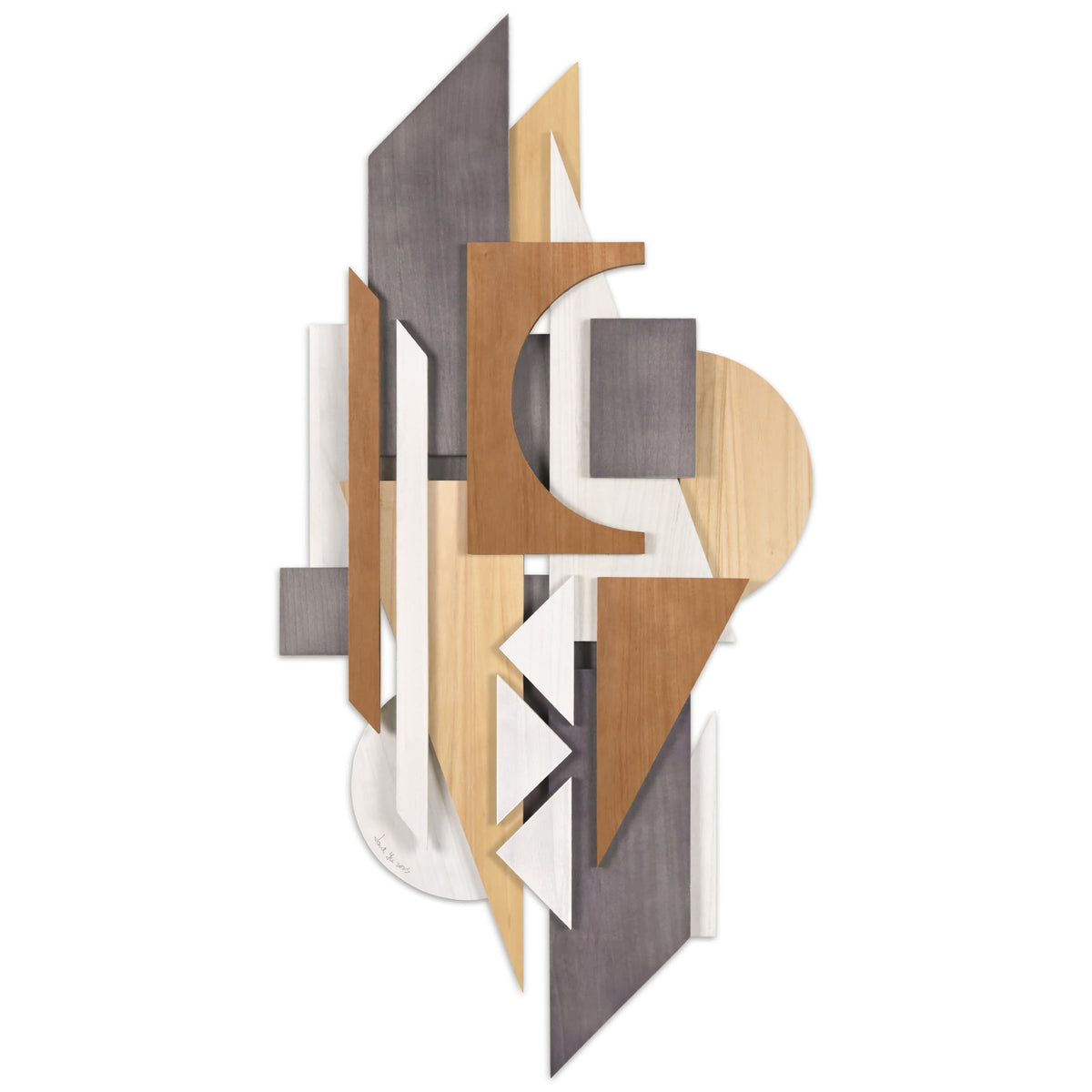 Handmade Solid Wood Abstract Wall Art for Living