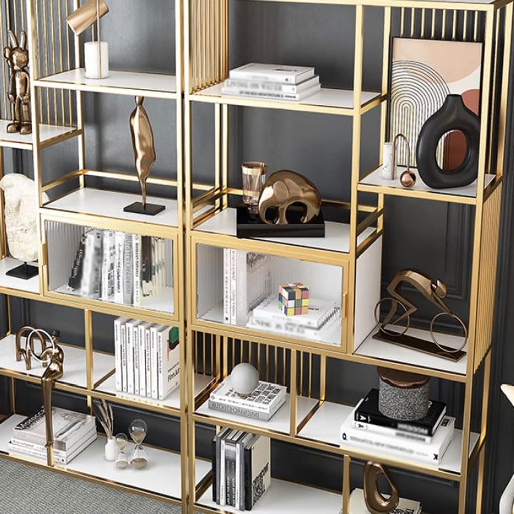 Modern Multi-Layer Floor Bookshelf for Home Display Storage