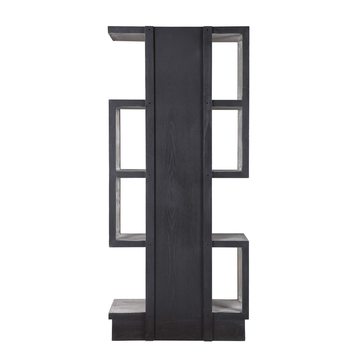 Modern S Shape Open Bookshelf for Living Room Display