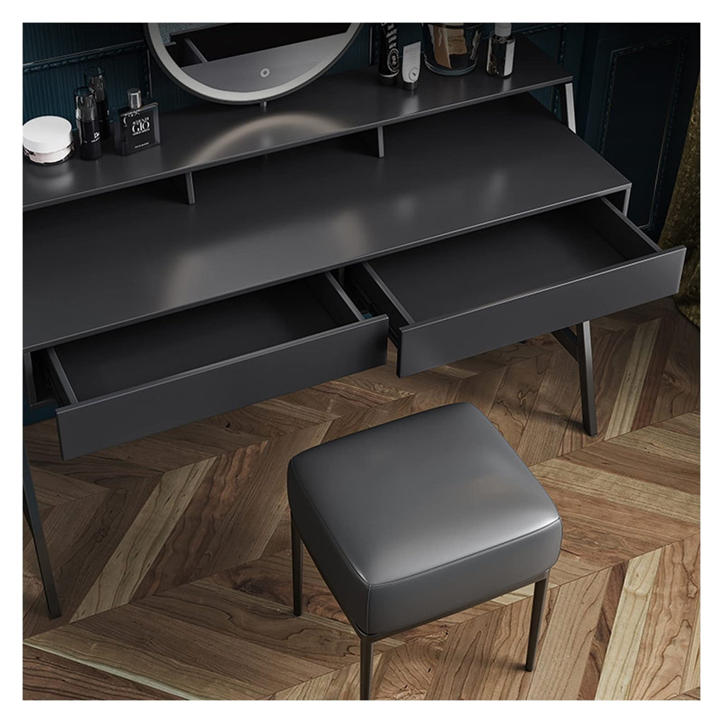 100cm Minimalist Makeup Vanity Dresser with Mirror and Drawers for Bedroom