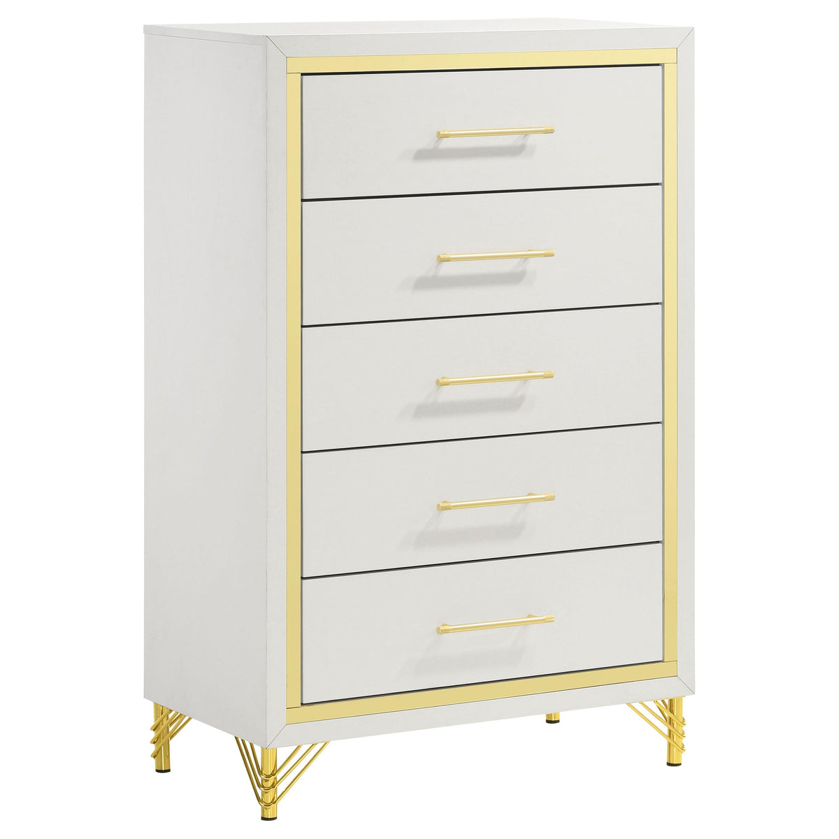 White Upholstered Bed Frame for Bedroom Furniture