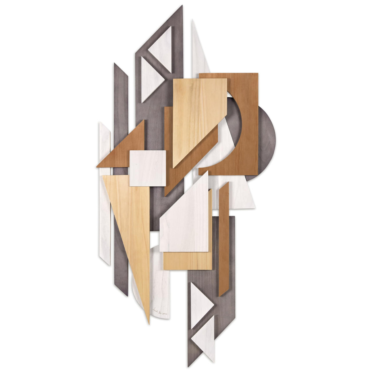 Handmade Solid Wood Abstract Wall Art for Living
