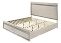 Gray Solid Wood Bed Frame for Bedroom Furniture