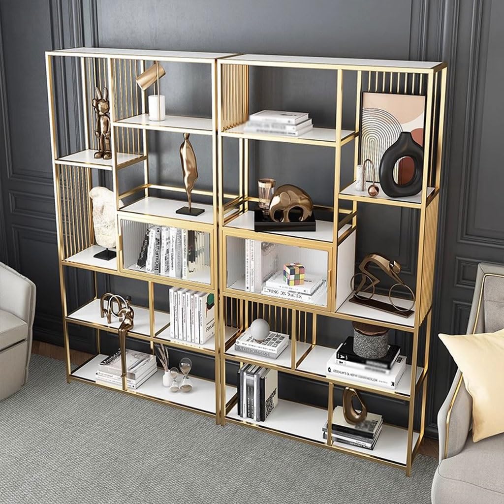 Modern Multi-Layer Floor Bookshelf for Home Display Storage