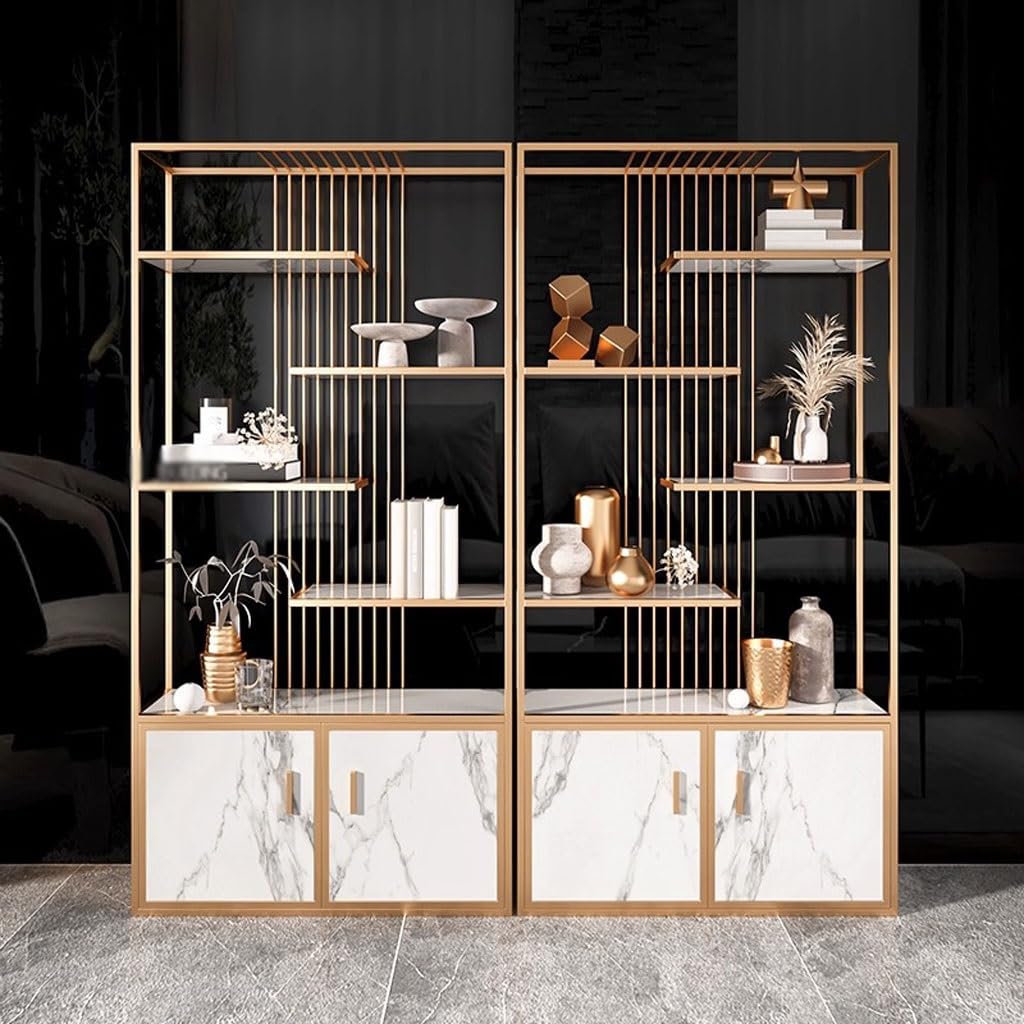 Modern Metal Bookshelf Storage Shelf for Living Room Organization