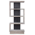 Modern S Shape Open Bookshelf for Living Room Display