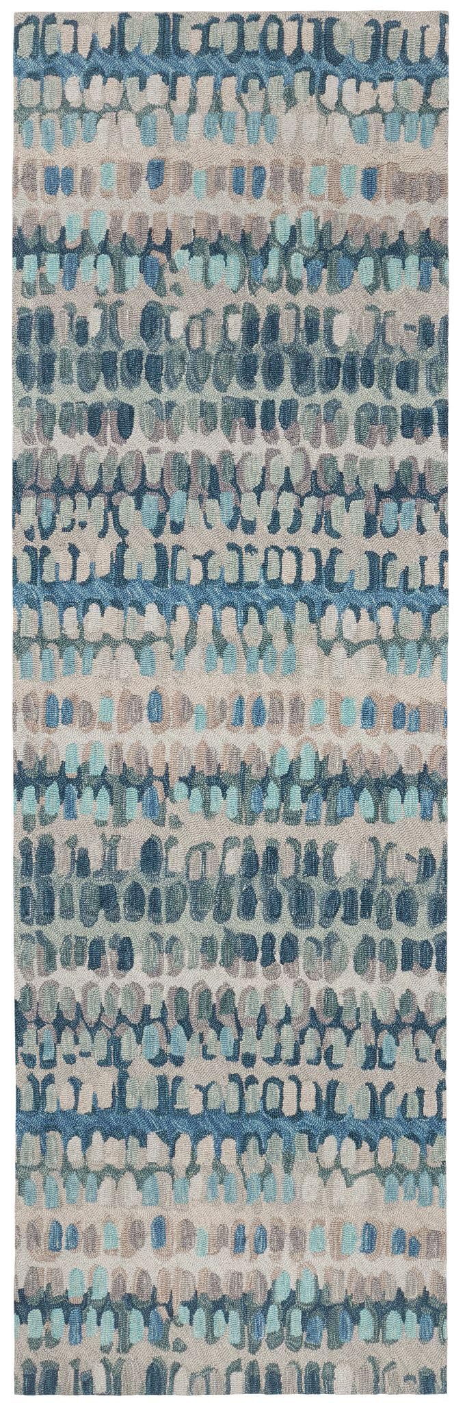 Forest Abstract Wool Area Rug 9.5x13.5 Feet for Home Decor