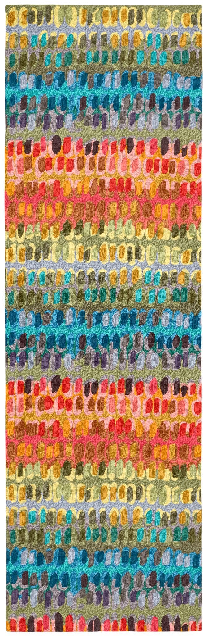 Forest Abstract Wool Area Rug 9.5x13.5 Feet for Home Decor