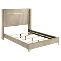 White Upholstered Bed Frame for Bedroom Furniture