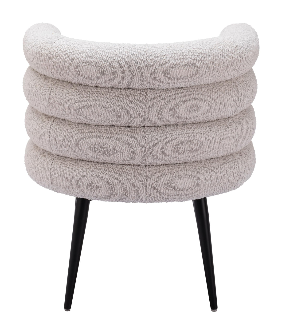 Misty Gray Dining Chair with Plywood and Steel Frame