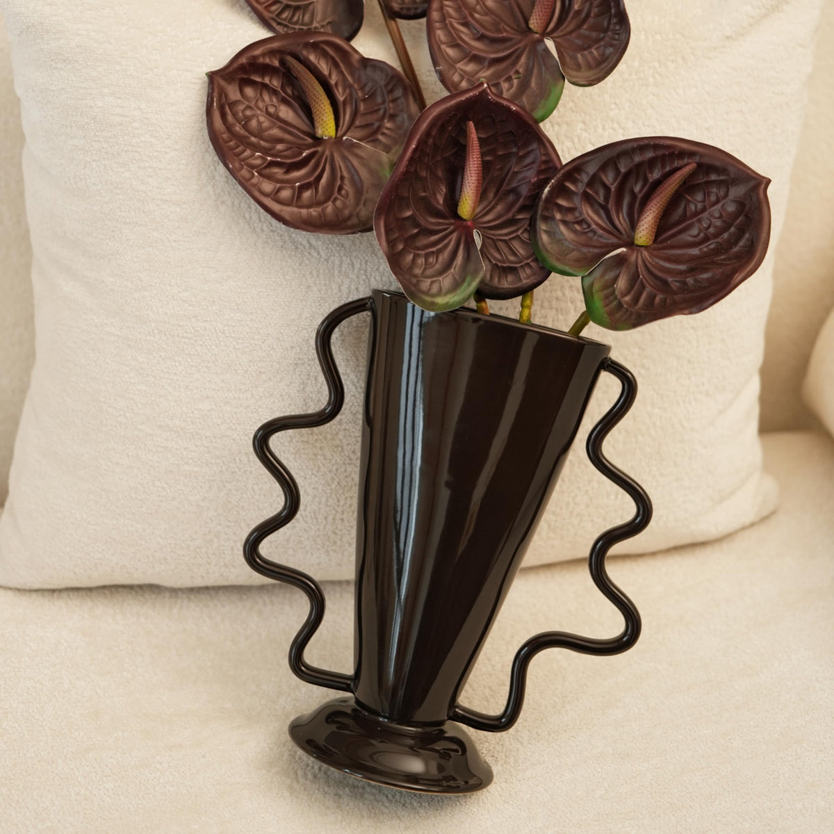 Vintage Ceramic Decorative Vase for Living Room and Entrance