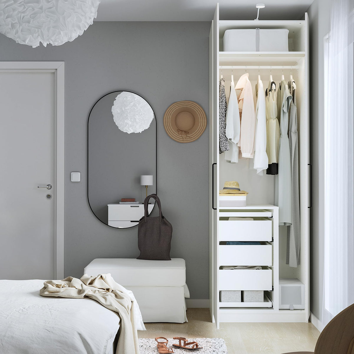 ProTuning FARDAL/PAX Wardrobe combination, high-gloss/white, 75x60x236 cm