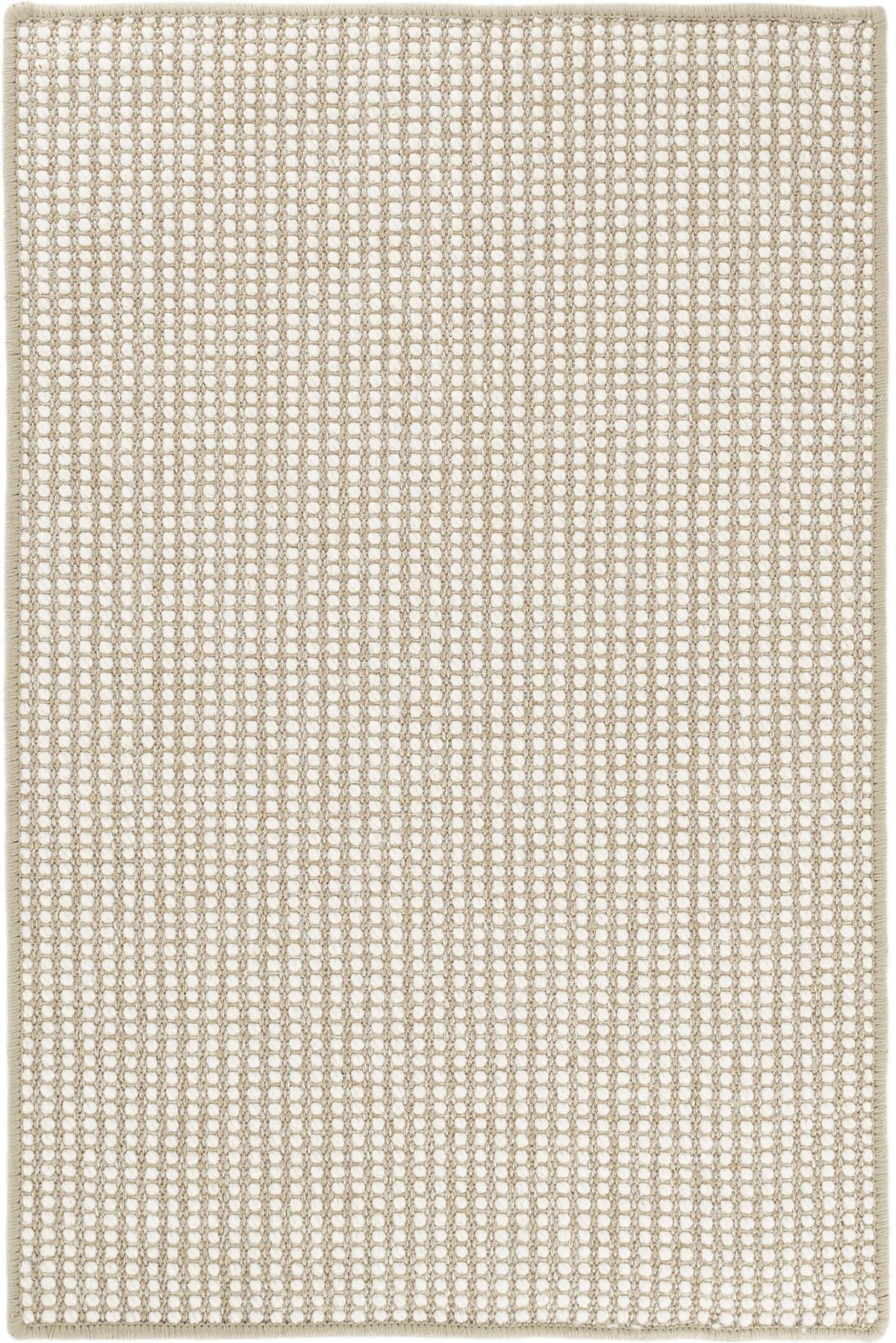 Tan Geometric Woven Wool Rug 9.5x13.5 Feet for Home Decor
