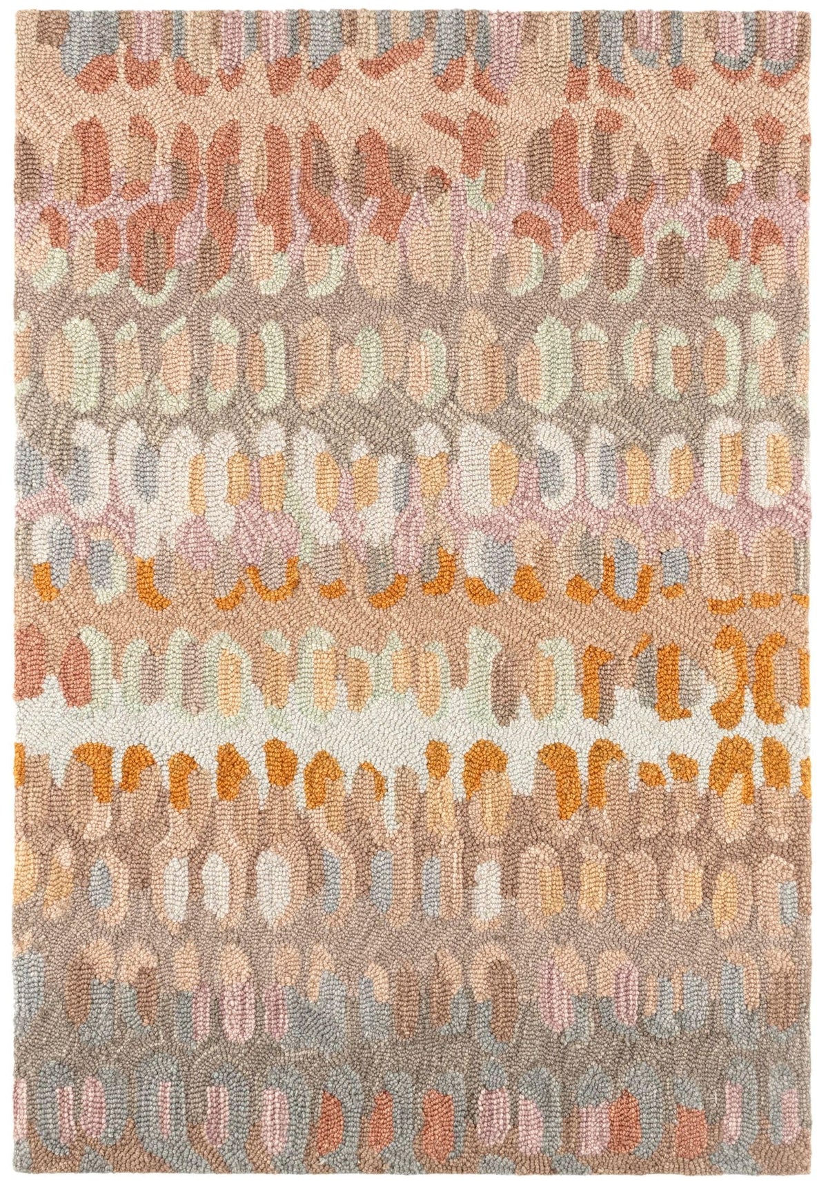 Forest Abstract Wool Area Rug 9.5x13.5 Feet for Home Decor