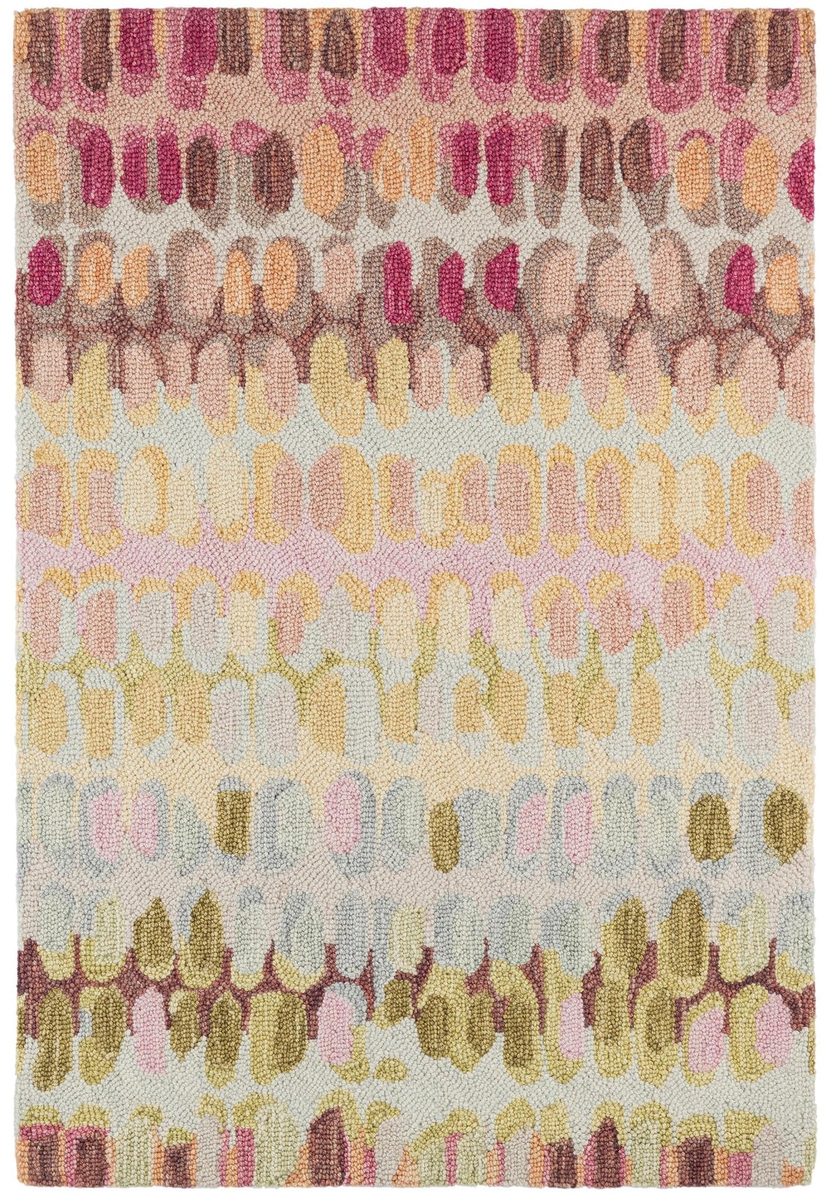 Forest Abstract Wool Area Rug 9.5x13.5 Feet for Home Decor