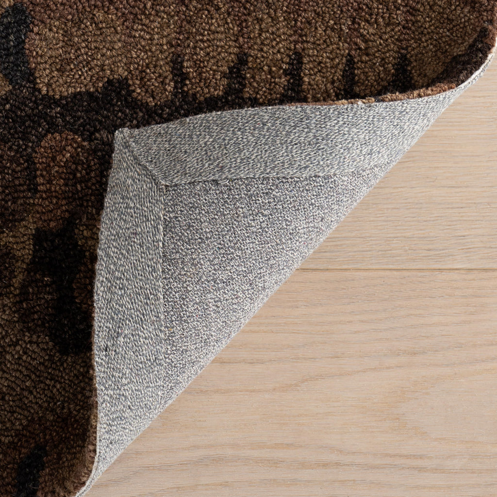 Forest Abstract Wool Area Rug 9.5x13.5 Feet for Home Decor