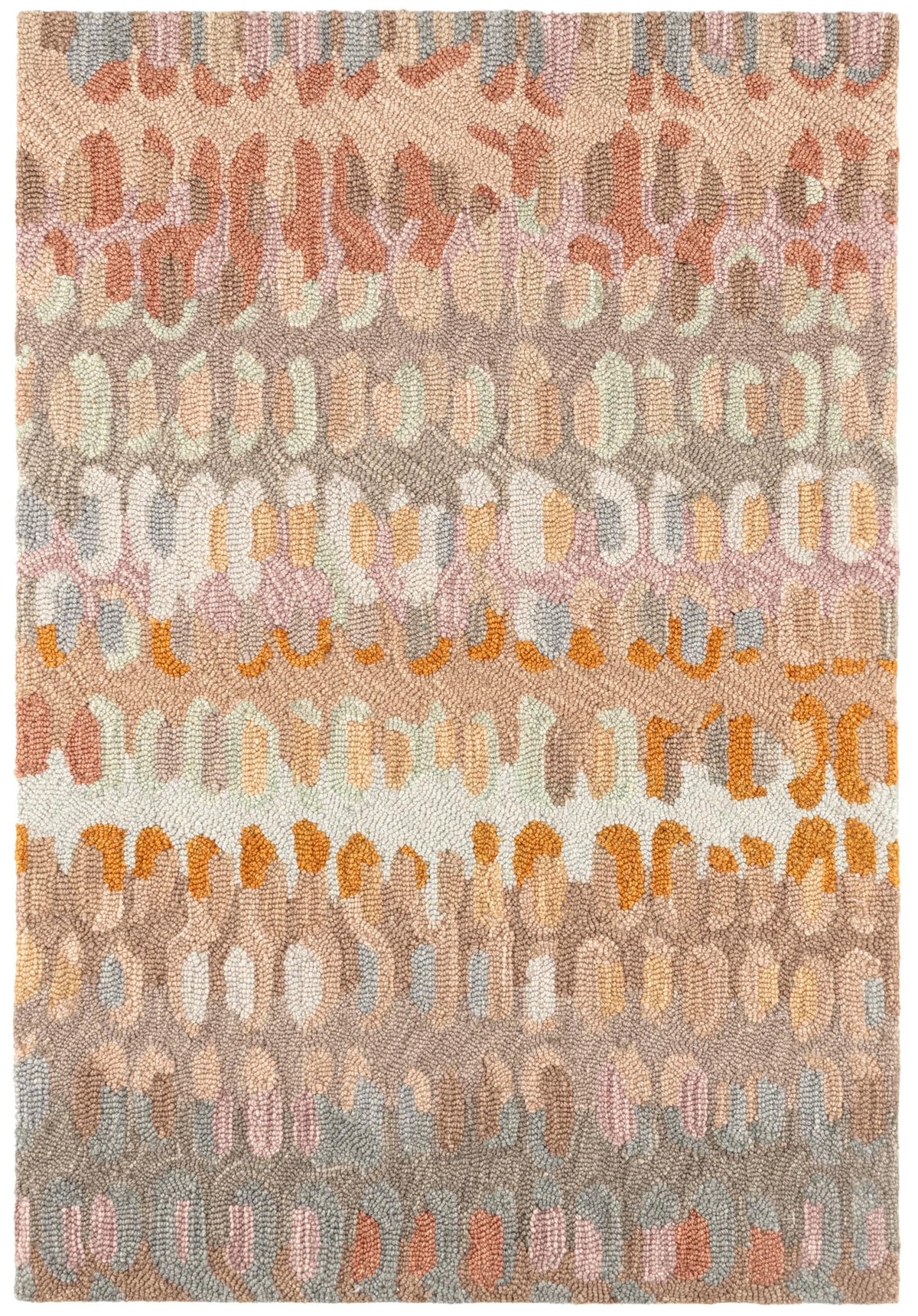 Forest Abstract Wool Area Rug 9.5x13.5 Feet for Home Decor