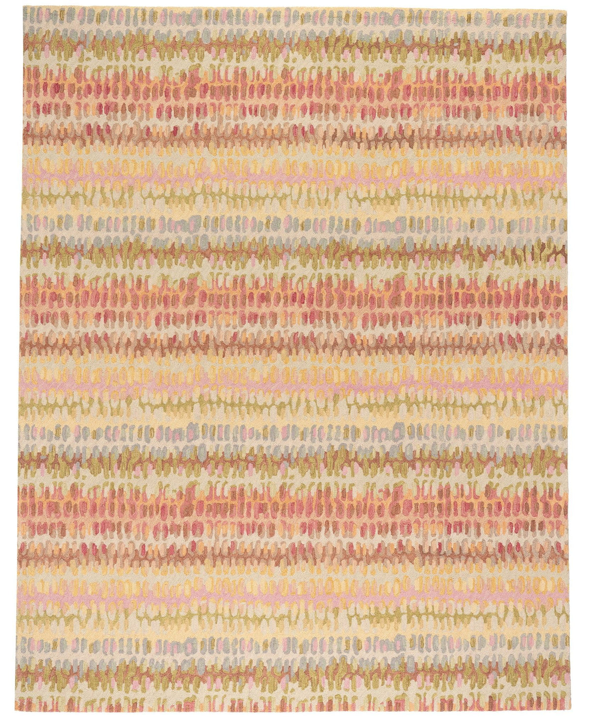 Forest Abstract Wool Area Rug 9.5x13.5 Feet for Home Decor