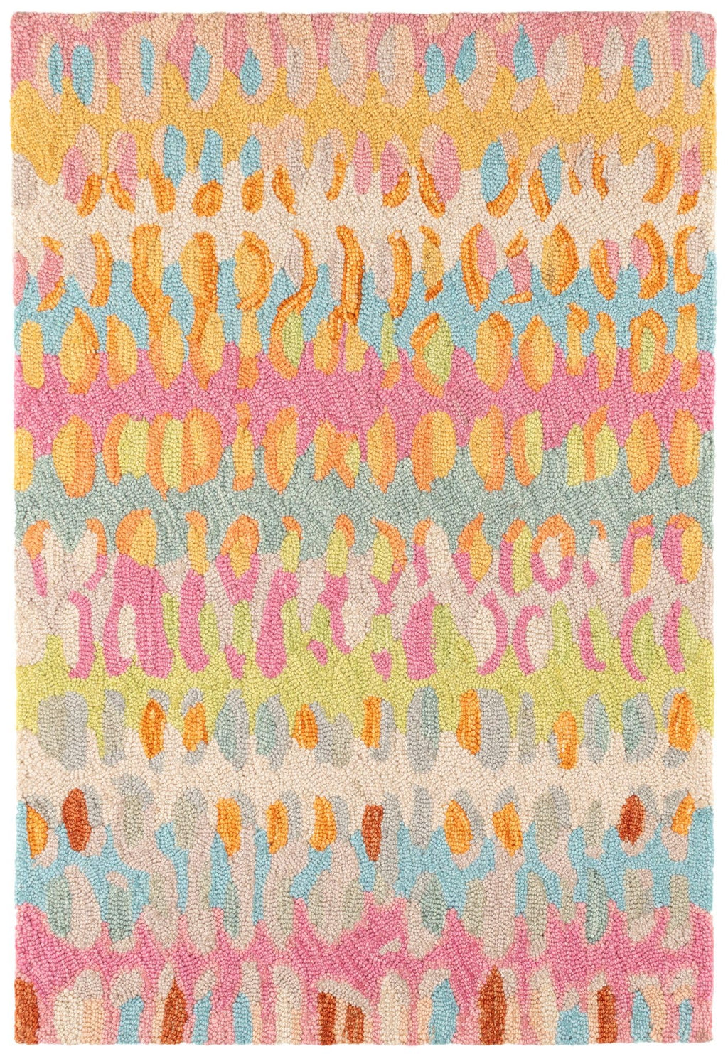 Forest Abstract Wool Area Rug 9.5x13.5 Feet for Home Decor