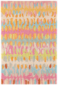 Forest Abstract Wool Area Rug 9.5x13.5 Feet for Home Decor