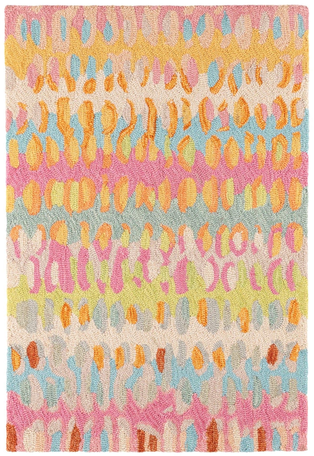 Forest Abstract Wool Area Rug 9.5x13.5 Feet for Home Decor