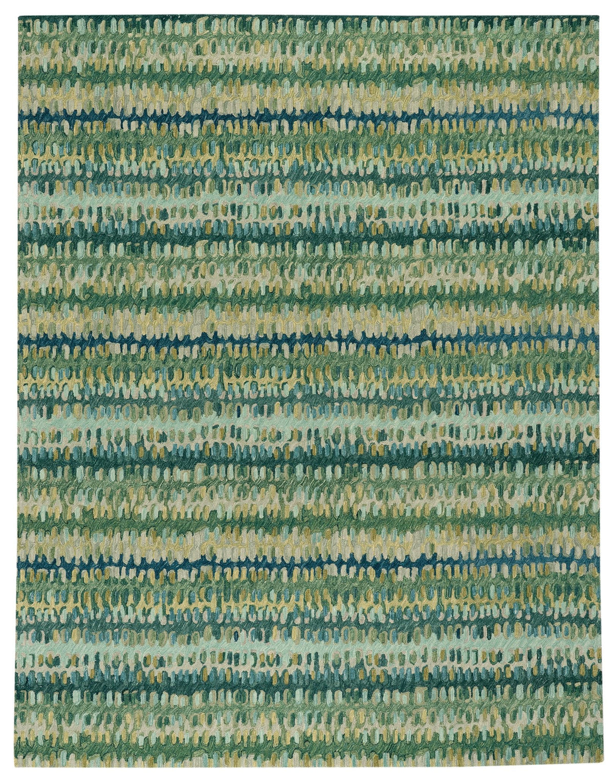 Forest Abstract Wool Area Rug 9.5x13.5 Feet for Home Decor
