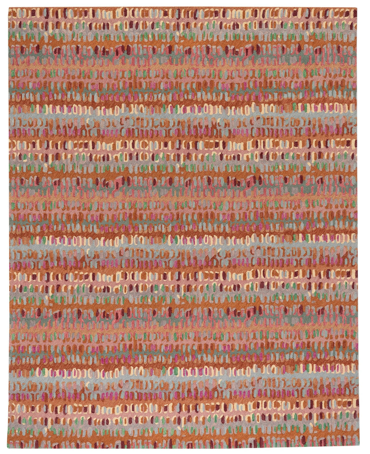 Forest Abstract Wool Area Rug 9.5x13.5 Feet for Home Decor