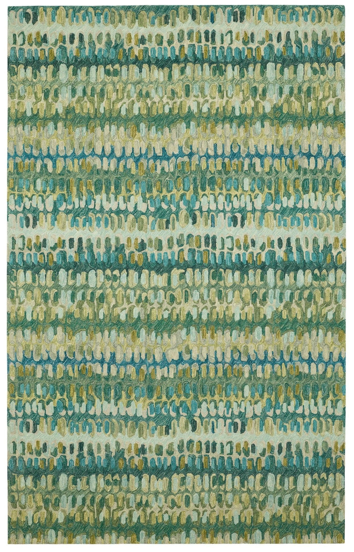 Forest Abstract Wool Area Rug 9.5x13.5 Feet for Home Decor