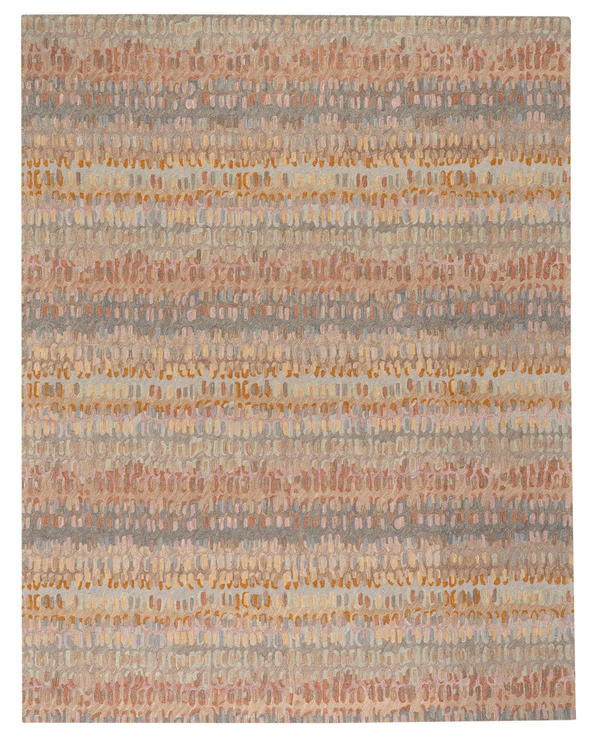 Forest Abstract Wool Area Rug 9.5x13.5 Feet for Home Decor