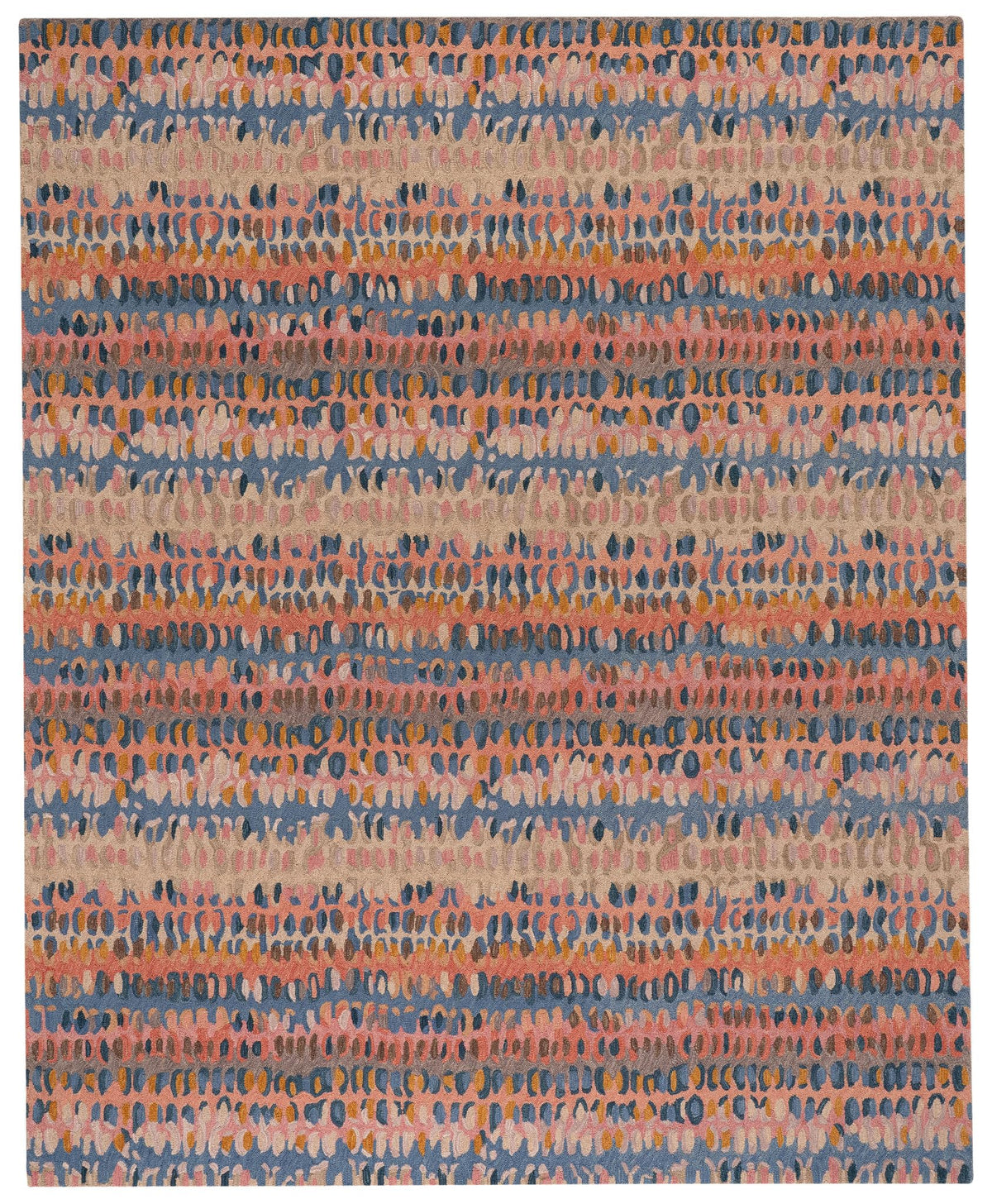Forest Abstract Wool Area Rug 9.5x13.5 Feet for Home Decor