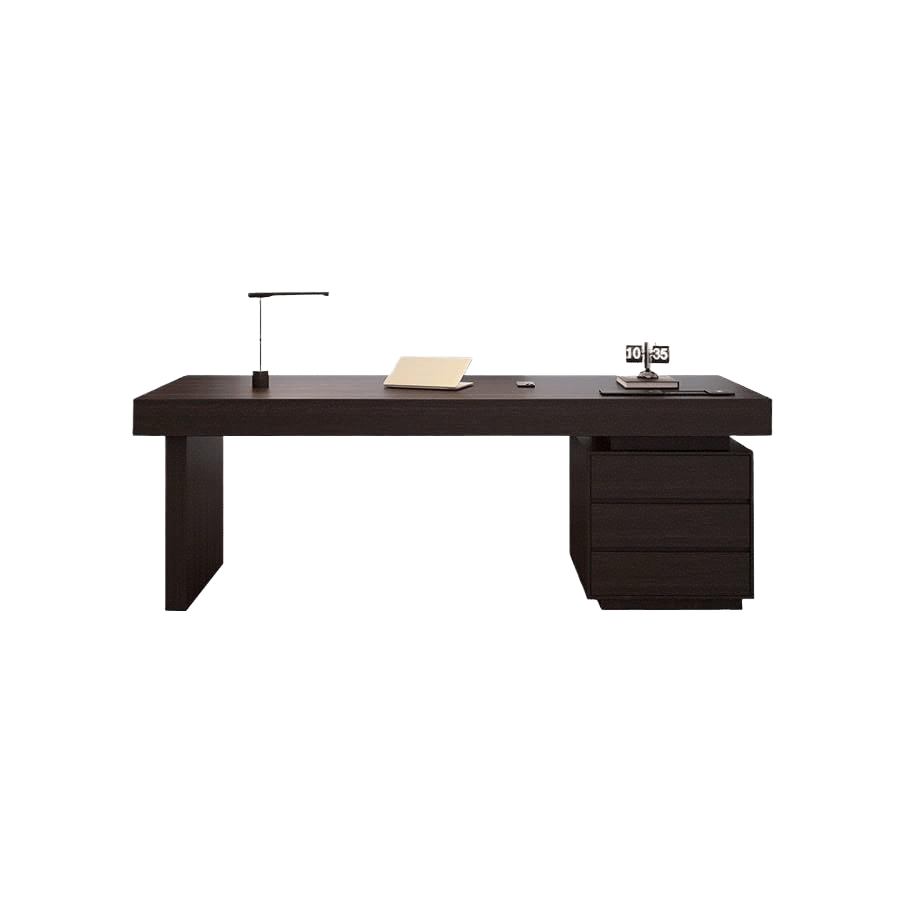 Modern Solid Wood Writing Desk for Home Study and Office