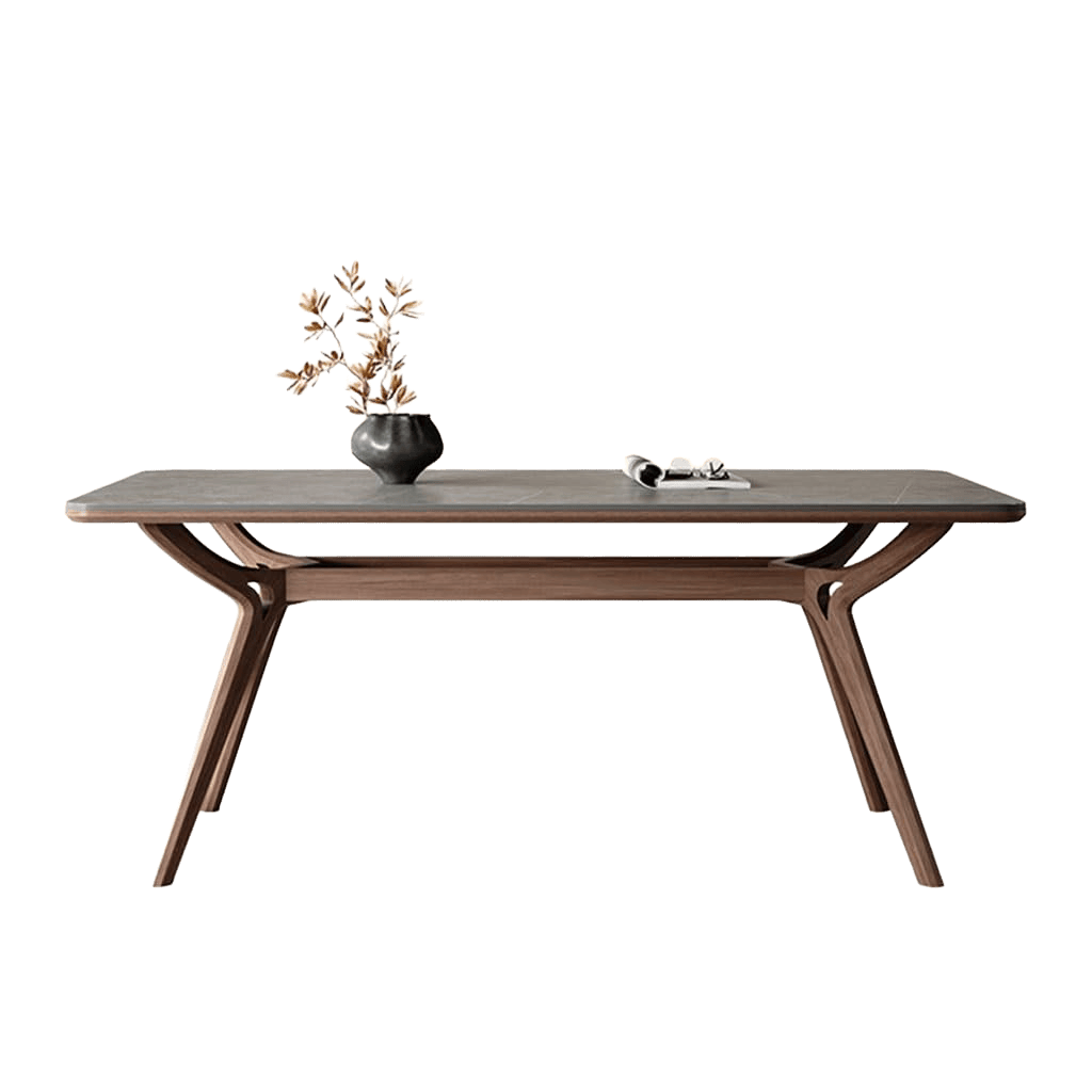 Modern Solid Wood Dining Table for Small Spaces