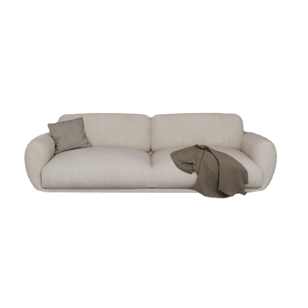 Modern Cream Sofa Chair for Small Apartment Living Room